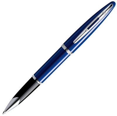 Роллер WATERMAN CARENE Vivid Blue Lacquer ST черная  S0839490