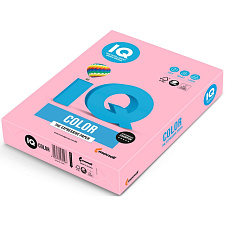Бумага IQ COLOR формат А-4, плотность 80 г/м2, 500 листов, пастель, цвет розовый OP174