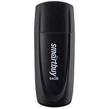 Флеш-носитель 64Gb USB2.0 SmartBuy Scout, цвет черный 