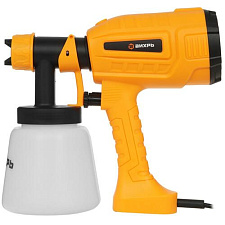 Краскопульт электрический ВИХРЬ ЭКП-400 мощность 400Вт, производительность 700 мл/мин, объем 800мл, вискозиметр, масса 2,5 кг, кабель 2м