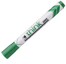 Маркер для доски Deli EU00150 Think круглый пишущий наконечник,  ширина линии 2--3 мм. Цвет зеленый