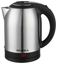 Чайник металл Supra KES-2001, объём 2л, мощность 1500 Вт, цвет серебристый, ручка не нагревается.