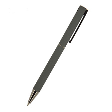 Ручка подарочная, автоматическая, шариковая BERGAMO Bruno Visconti 0,7 цвет чернил синий, цвет корпуса серый, металлический