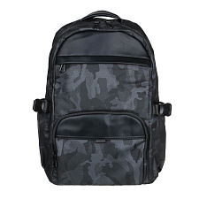 Рюкзак универсальный ClipStudio 43, 5x28, 5x14, 5см, 1 отделение, 5 кармана, большие молнии, материал премиум экокожа, цвет серый камуфляж