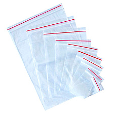 Пакет с замком зип лок ( гриппер) Размер  80х120 мм, плотность 35мкм, 100 шт/упак