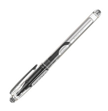 Ручка-роллер PIANO Х-5, черный стержень, 0,5 мм, игольчатый наконечник, серебристым клипом, серо-прозрачный корпус