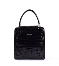 Сумка женская из натуральной кожи MATTIOLI 003-21C13, размер 22x23x10,5 см, цвет черный