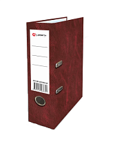 Папка-регистратор ламинированый картон, ширина корешка 75 мм, цвет бордовый