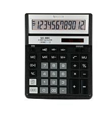 Калькулятор Eleven 12 разряд. SDC-888XBK 158х203х31мм, настольный, черный
