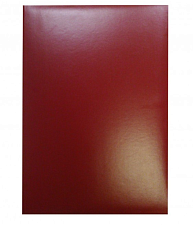 Папка адресная бумвинил А4 без надписи, фиксирующая ленточка для бумаг, цвет ассорти