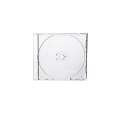 Бокс коробка для СD на 1 диск CD/DVD, 10мм прозрачный 