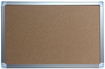 Доска пробковая 60х90 см "Silwerhof" алюминиевая рама