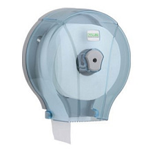 Держатель туалетной бумаги в больших рулонах , пластиковый,  прозрачный, замок, Размеры (ШхВхГ) 26х26х17 см