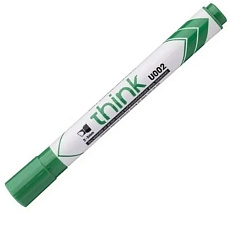 Маркер для доски Deli EU00150 Think круглый пишущий наконечник,  ширина линии 2--3 мм. Цвет зеленый