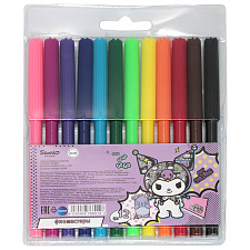 Фломастеры 12 цветов CENTRUM пластиковая упаковка с европодвесом. вентилируемый колпачек, морозостойкие