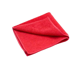 Салфетка из микрофибры 29х29 см универсальная 1 шт/уп, плотность 200гр/м2, оверлок, цвет красный 