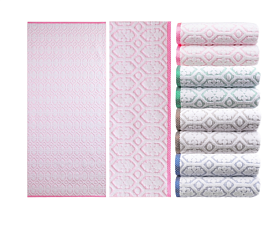 Полотенце махровое "Сильвер J-270" 70х140 см, плотность 500 гр/м2, 100% хлопок, цвет ассорти