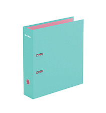 Папка - регистратор "Haze, корешок 80мм, покрытие бумвинил голубая внешняя сторона и сиреневая внутренняя, матовая ламинированная