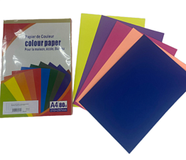 Бумага ЦО COLOR Paper 5цветов/20листов, 3 цвета неон, 2цвета интенсив, А-4, 80 г/м2, 100 листов в упаковке 