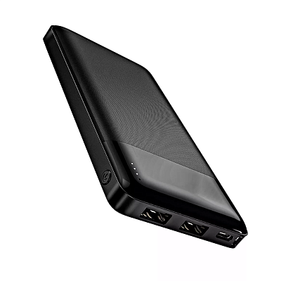 Портативный аккумулятор "Hoco J72 Easy travel" тип батареи Li-pol, 2 USB-разъема, емкость батареи 10000мAч, сила тока на выходе 2A, размер 68х136 мм, цвет черный