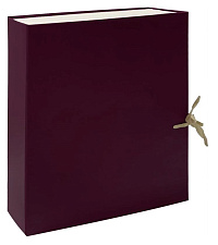 Папка на завязках, ширина 120 мм, формат А-4, картон с бумвиниловым покрытием, жесткий корпус, цвет бордовый Lamark