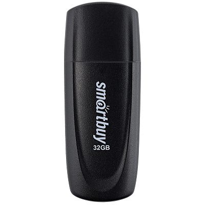 Флеш-носитель  32Gb USB2.0 Smart Buy "Scout", Flash Drive черный,  предназначен для хранения и переноса цифровых данных. 