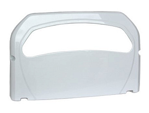 Держатель покрытий для унитаза БС-3-П пластиковый белый, не имеет задней стенки, для одноразовых покрытий сложения 1/2. Размер  550*445*300 мм. 