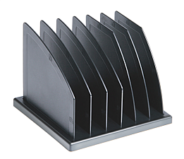 Вертикальный  накопитель 6 отделов СТАММ, разборный, размеры 215х193х170мм, цвет черный