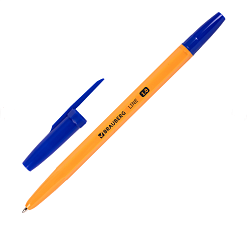 Ручка шариковая BRAUBERG "ORANGE Line", синий стержень, 1 мм, корпус оранжевый